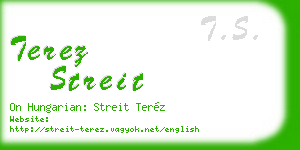 terez streit business card